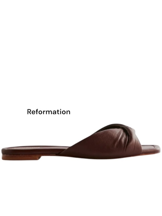 Reformation Shoes - Reformation Mikki Twist Flat Sandal